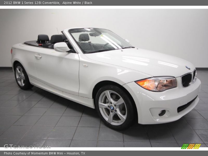 Alpine White / Black 2012 BMW 1 Series 128i Convertible