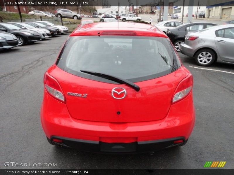 True Red / Black 2012 Mazda MAZDA2 Touring