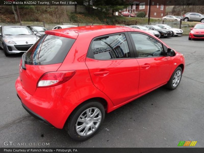 True Red / Black 2012 Mazda MAZDA2 Touring