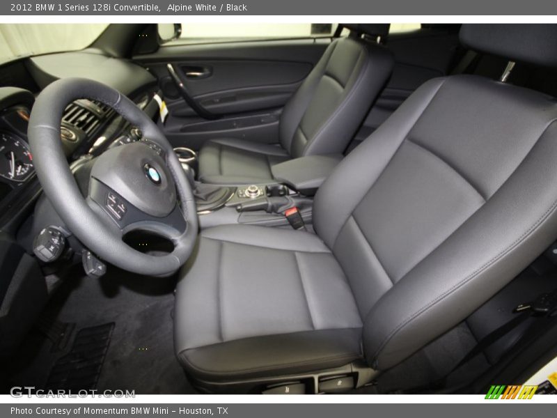 Alpine White / Black 2012 BMW 1 Series 128i Convertible