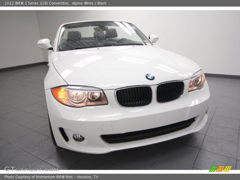 Alpine White / Black 2012 BMW 1 Series 128i Convertible