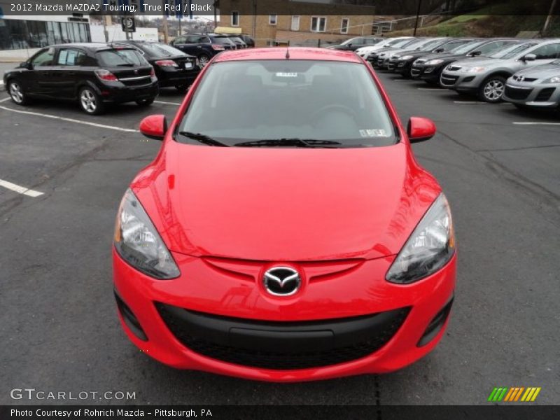 True Red / Black 2012 Mazda MAZDA2 Touring