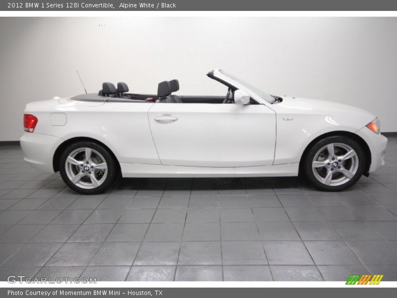 Alpine White / Black 2012 BMW 1 Series 128i Convertible
