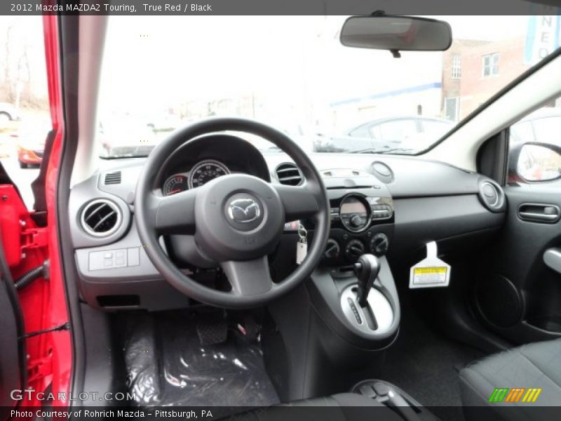 True Red / Black 2012 Mazda MAZDA2 Touring