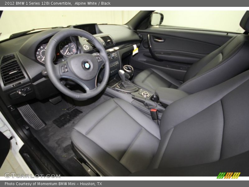 Alpine White / Black 2012 BMW 1 Series 128i Convertible