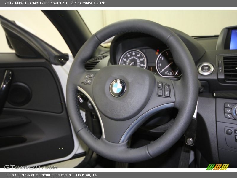 Alpine White / Black 2012 BMW 1 Series 128i Convertible