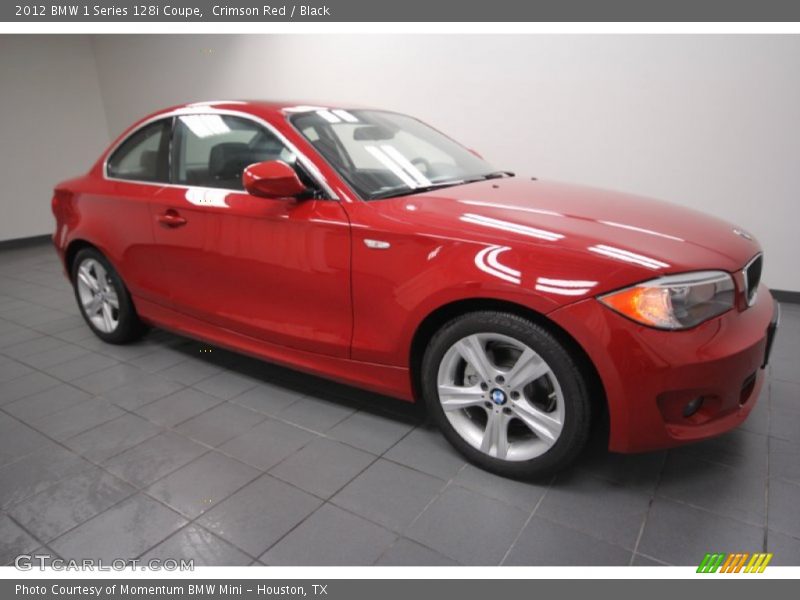 Crimson Red / Black 2012 BMW 1 Series 128i Coupe