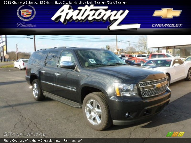 Black Granite Metallic / Light Titanium/Dark Titanium 2012 Chevrolet Suburban LTZ 4x4