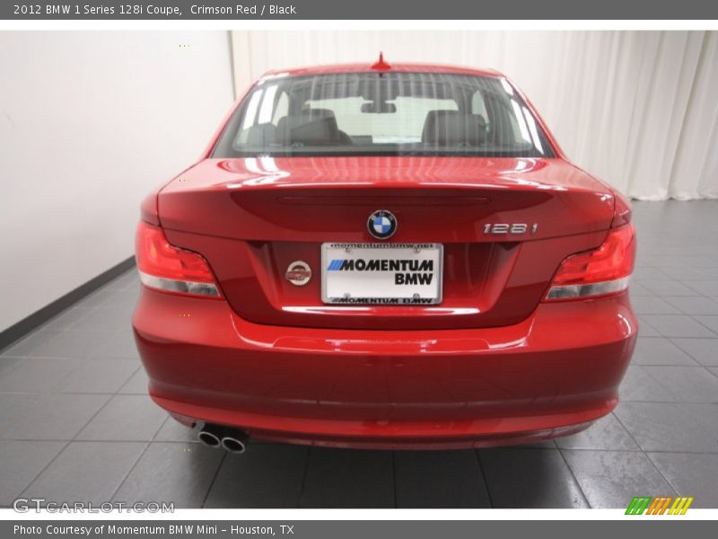 Crimson Red / Black 2012 BMW 1 Series 128i Coupe