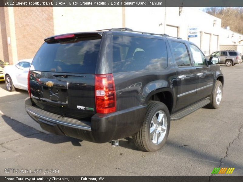 Black Granite Metallic / Light Titanium/Dark Titanium 2012 Chevrolet Suburban LTZ 4x4
