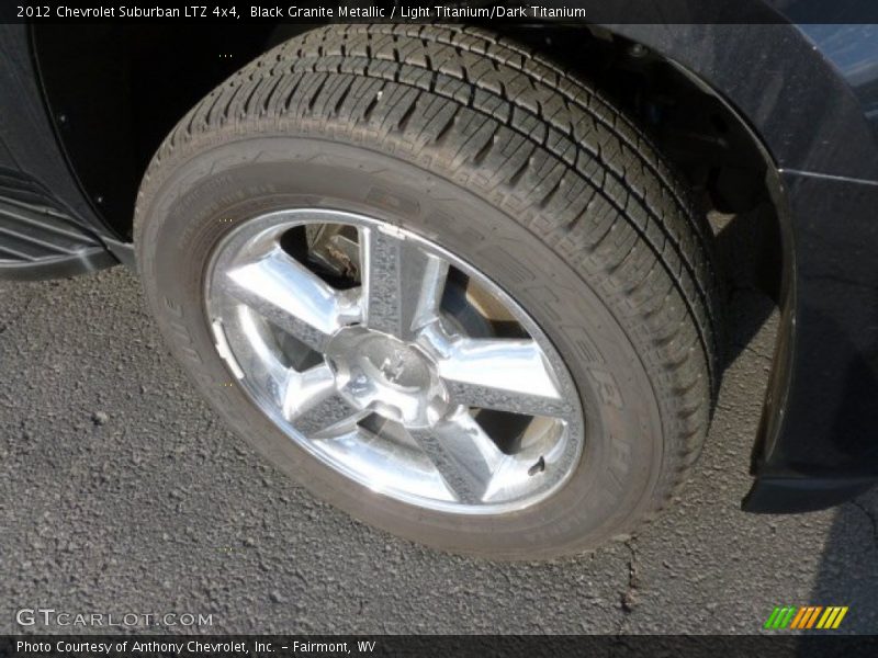 Black Granite Metallic / Light Titanium/Dark Titanium 2012 Chevrolet Suburban LTZ 4x4