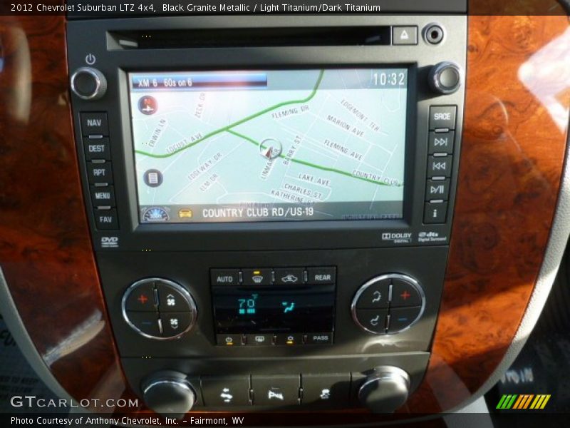 Black Granite Metallic / Light Titanium/Dark Titanium 2012 Chevrolet Suburban LTZ 4x4
