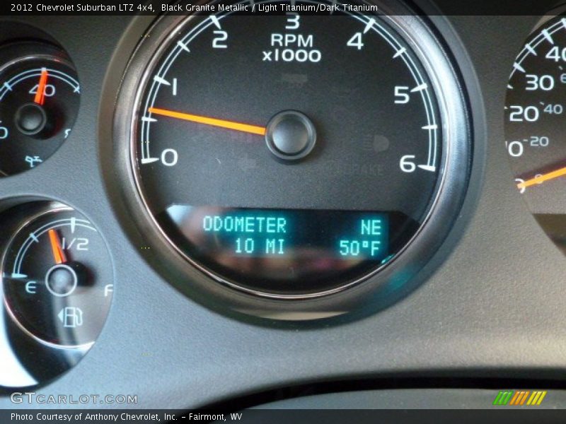 Black Granite Metallic / Light Titanium/Dark Titanium 2012 Chevrolet Suburban LTZ 4x4