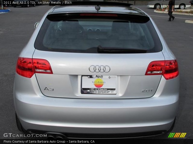 Ice Silver Metallic / Black 2011 Audi A3 2.0 TDI