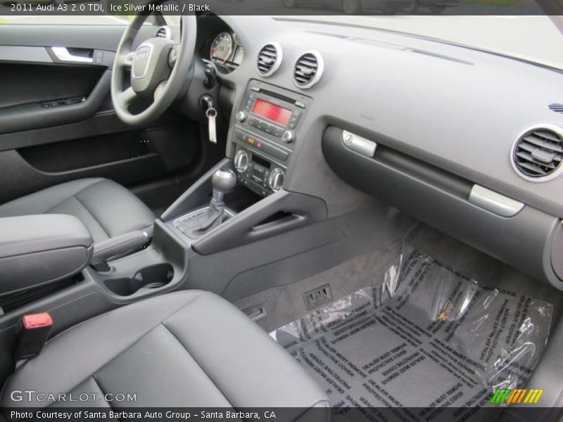 Ice Silver Metallic / Black 2011 Audi A3 2.0 TDI