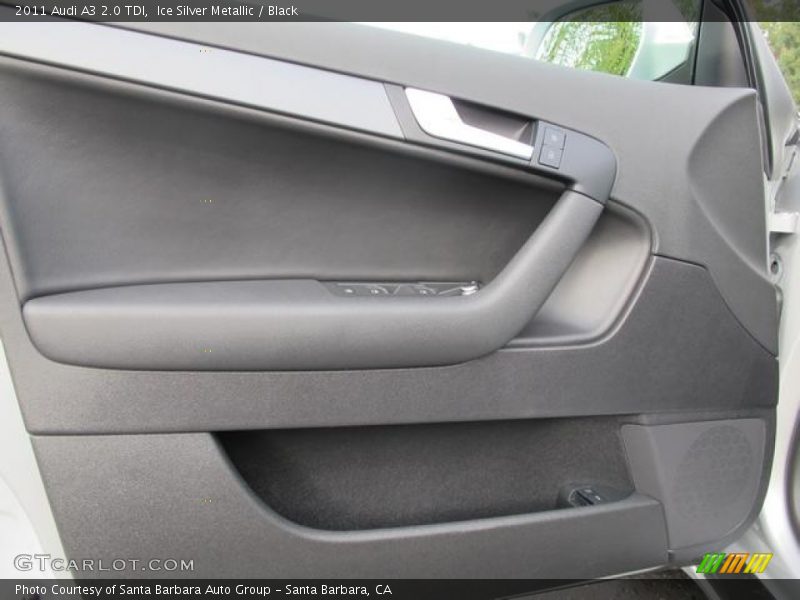 Ice Silver Metallic / Black 2011 Audi A3 2.0 TDI