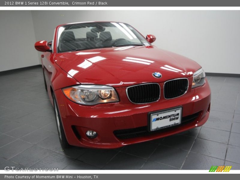 Crimson Red / Black 2012 BMW 1 Series 128i Convertible