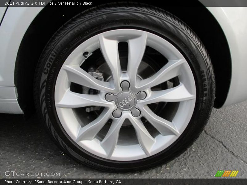 Ice Silver Metallic / Black 2011 Audi A3 2.0 TDI