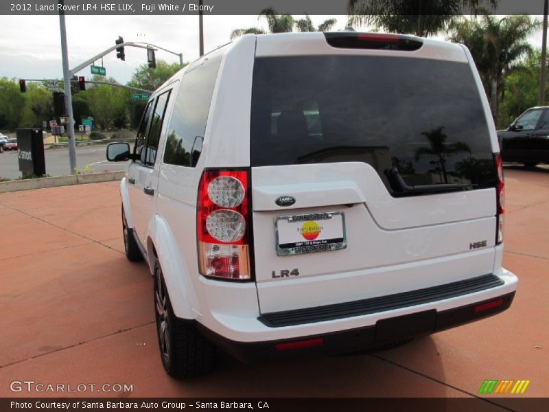 Fuji White / Ebony 2012 Land Rover LR4 HSE LUX