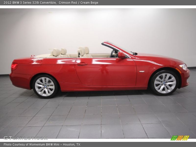 Crimson Red / Cream Beige 2012 BMW 3 Series 328i Convertible