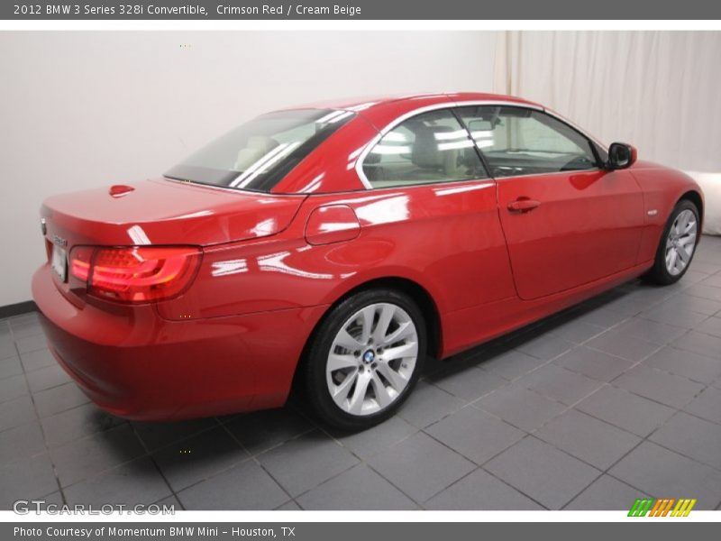 Crimson Red / Cream Beige 2012 BMW 3 Series 328i Convertible