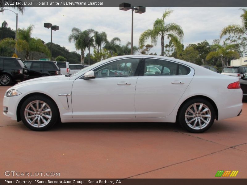 Polaris White / Barley/Warm Charcoal 2012 Jaguar XF