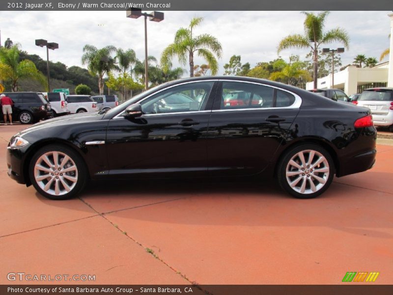 Ebony / Warm Charcoal/Warm Charcoal 2012 Jaguar XF