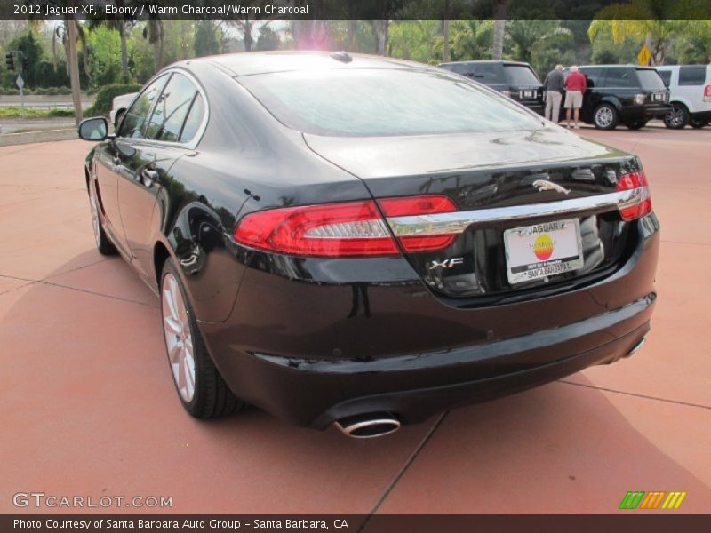 Ebony / Warm Charcoal/Warm Charcoal 2012 Jaguar XF