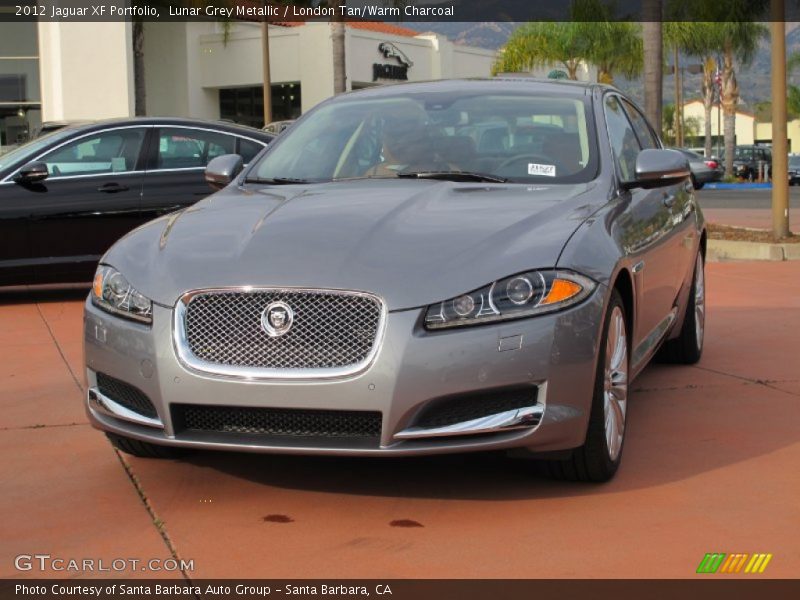 Lunar Grey Metallic / London Tan/Warm Charcoal 2012 Jaguar XF Portfolio