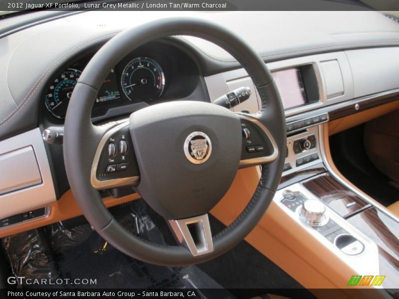 Lunar Grey Metallic / London Tan/Warm Charcoal 2012 Jaguar XF Portfolio