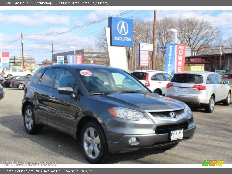 Polished Metal Metallic / Ebony 2008 Acura RDX Technology