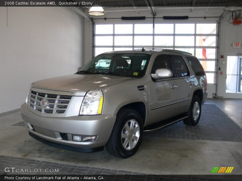 Quicksilver / Ebony 2008 Cadillac Escalade AWD