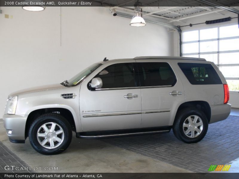 Quicksilver / Ebony 2008 Cadillac Escalade AWD