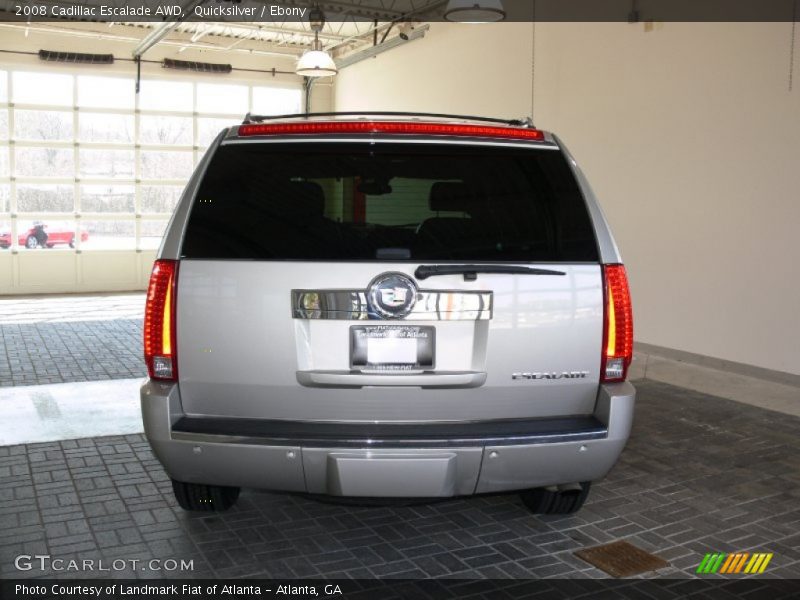 Quicksilver / Ebony 2008 Cadillac Escalade AWD