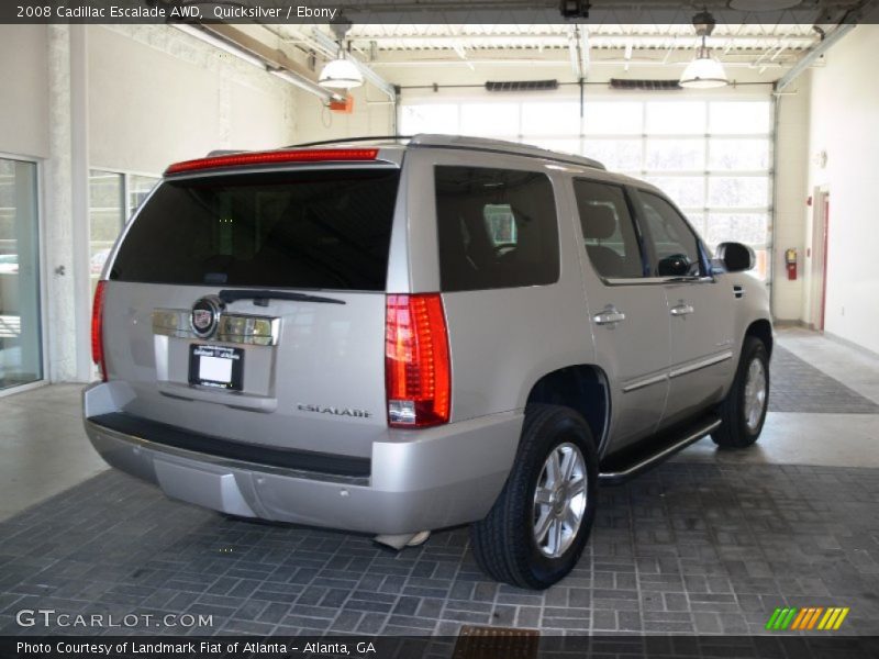 Quicksilver / Ebony 2008 Cadillac Escalade AWD