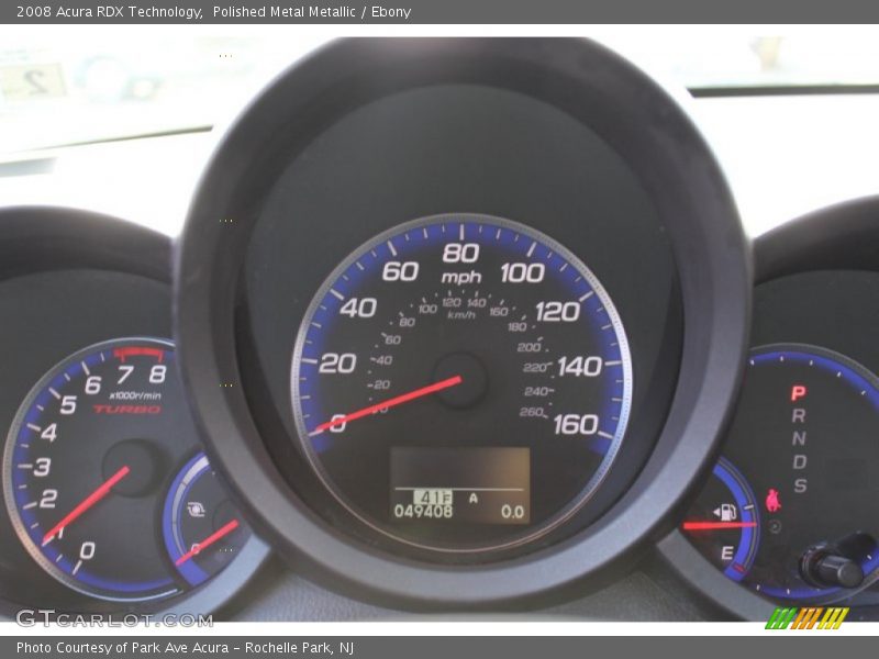 Polished Metal Metallic / Ebony 2008 Acura RDX Technology