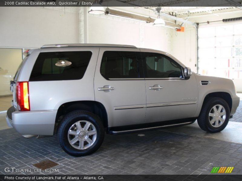Quicksilver / Ebony 2008 Cadillac Escalade AWD