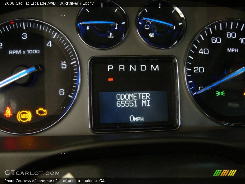 Quicksilver / Ebony 2008 Cadillac Escalade AWD