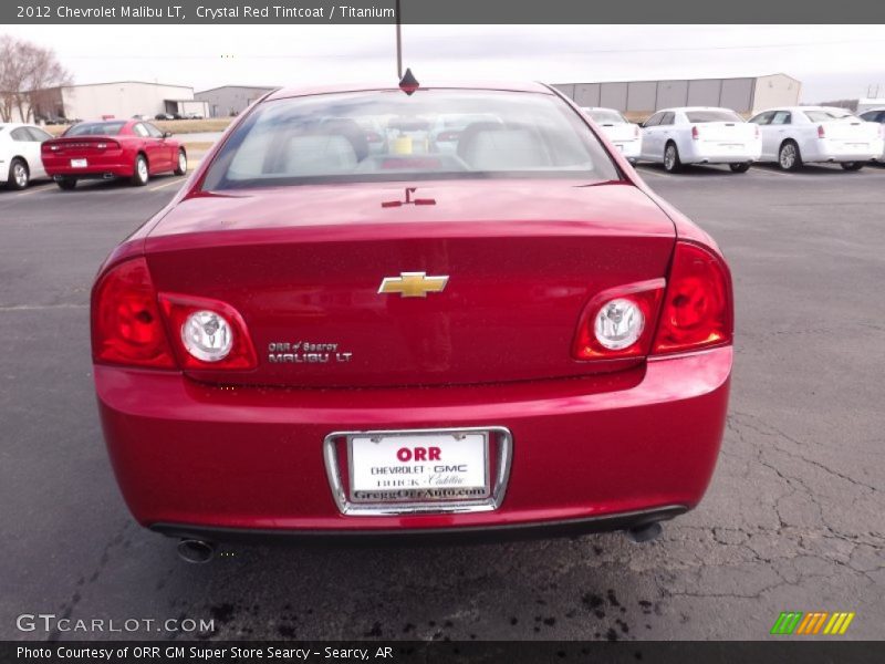 Crystal Red Tintcoat / Titanium 2012 Chevrolet Malibu LT