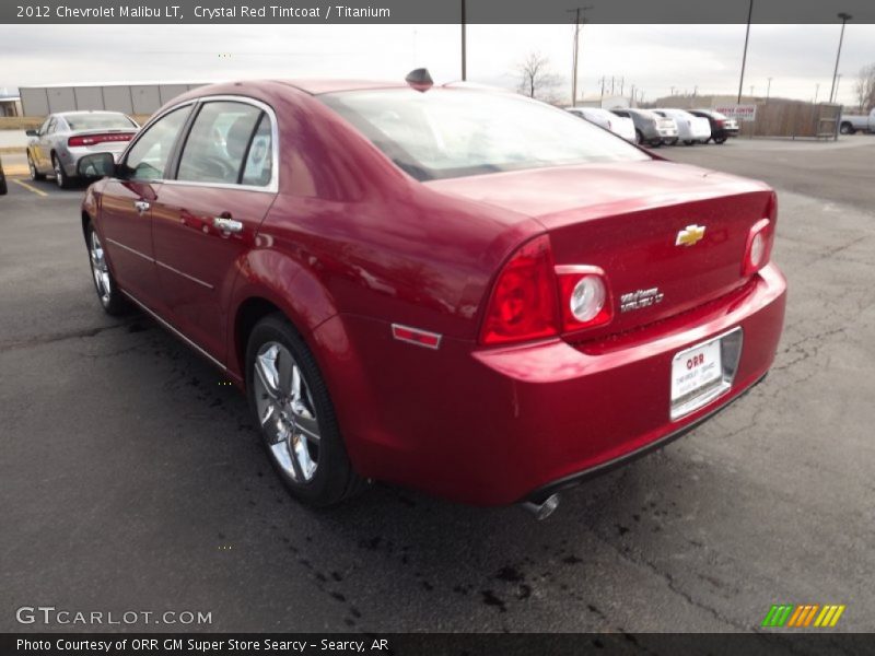 Crystal Red Tintcoat / Titanium 2012 Chevrolet Malibu LT