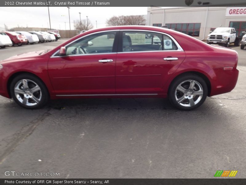 Crystal Red Tintcoat / Titanium 2012 Chevrolet Malibu LT