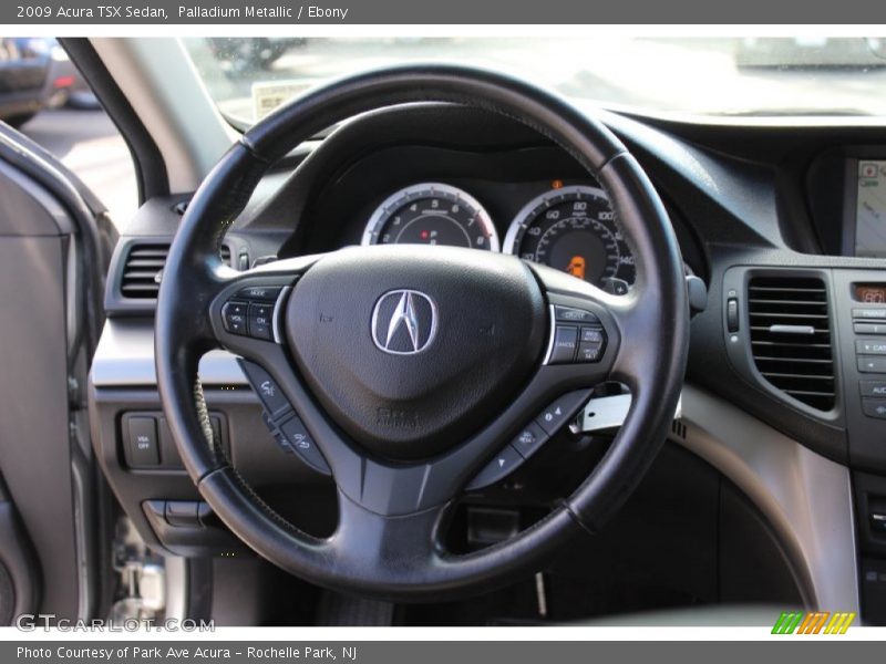 Palladium Metallic / Ebony 2009 Acura TSX Sedan