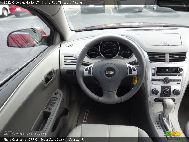 Crystal Red Tintcoat / Titanium 2012 Chevrolet Malibu LT