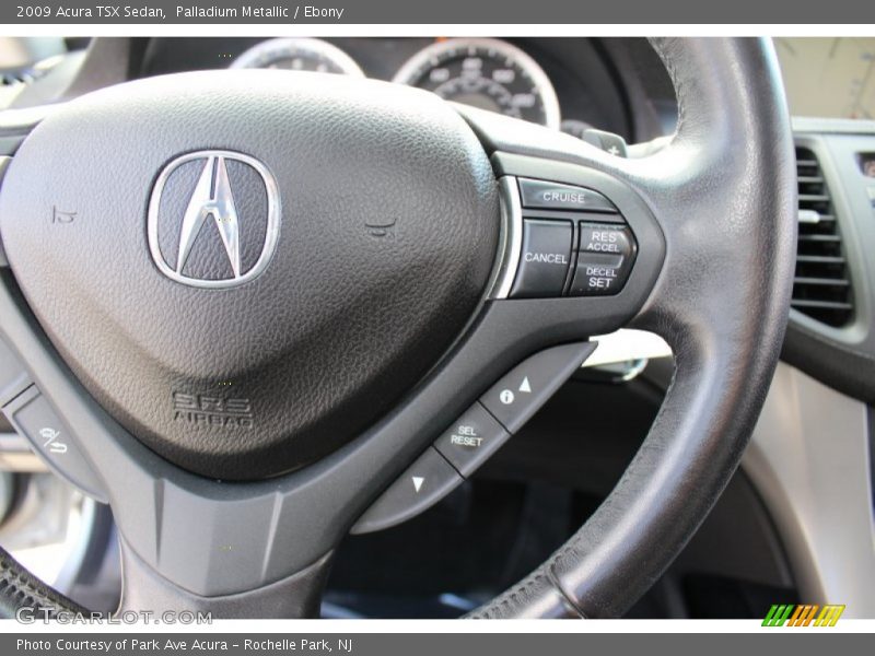 Palladium Metallic / Ebony 2009 Acura TSX Sedan