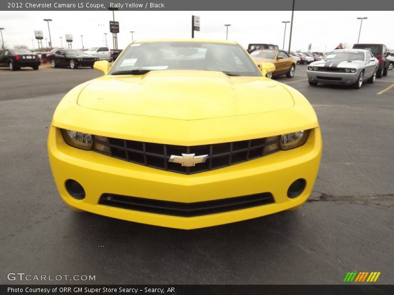 Rally Yellow / Black 2012 Chevrolet Camaro LS Coupe