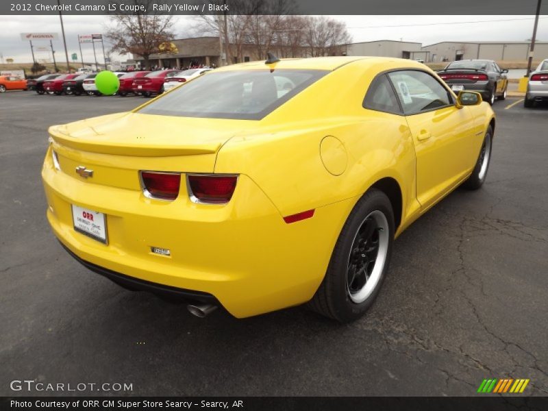 Rally Yellow / Black 2012 Chevrolet Camaro LS Coupe