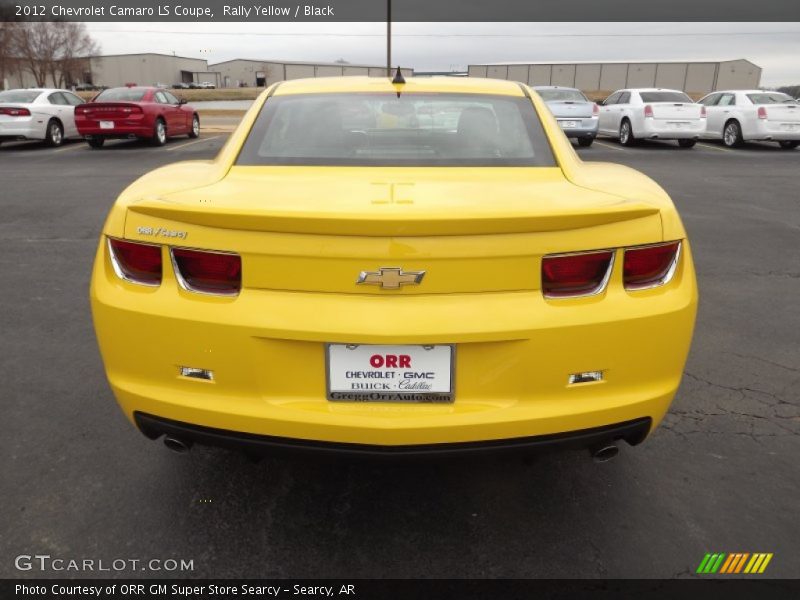 Rally Yellow / Black 2012 Chevrolet Camaro LS Coupe