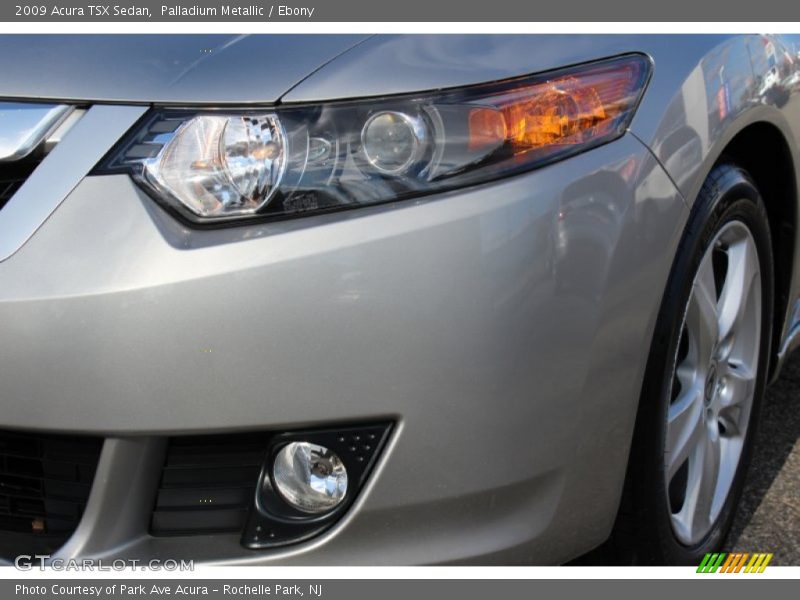 Palladium Metallic / Ebony 2009 Acura TSX Sedan
