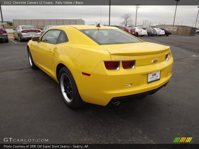 Rally Yellow / Black 2012 Chevrolet Camaro LS Coupe