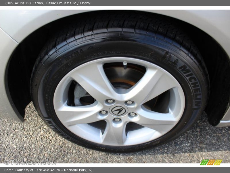 Palladium Metallic / Ebony 2009 Acura TSX Sedan